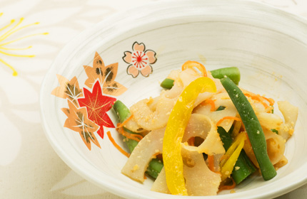 彩り野菜のごま和え