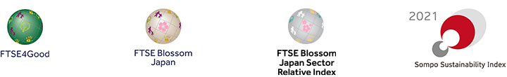 FTSE4Good,FTSE Blossom Japan,FTSE Blossom Japan Sector Relative Index,Sompo Sustainability Index 2021