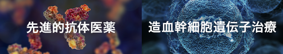 先進的抗体医薬 造血幹細胞遺伝子治療