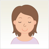 点眼後は目を閉じましょう