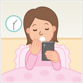 睡眠不足にならないように、規則正しい生活を!