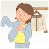 帰宅したら部屋着に着替える習慣を!