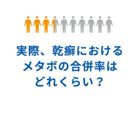 実際、乾癬におけるメタボの合併率はどれくらい？