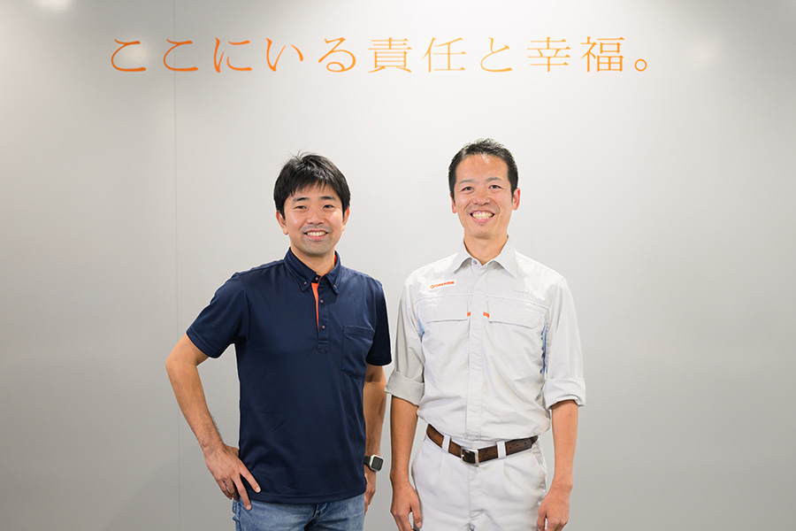 宇佐美（左）、江嵜（右）